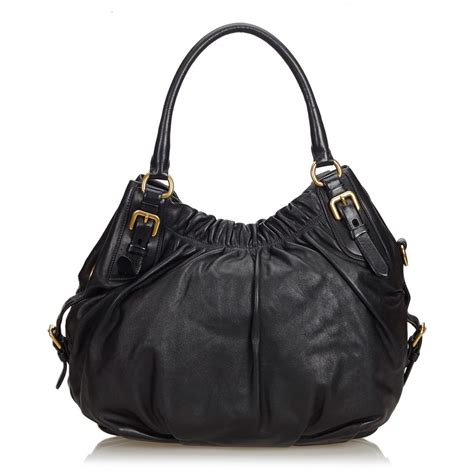 prada leather bag|prada leather bag vintage.